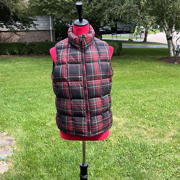 Eddie Bauer Goose Down Plaid Vest size small shell - polyester, lining - Nylon - Picture 4 of 8